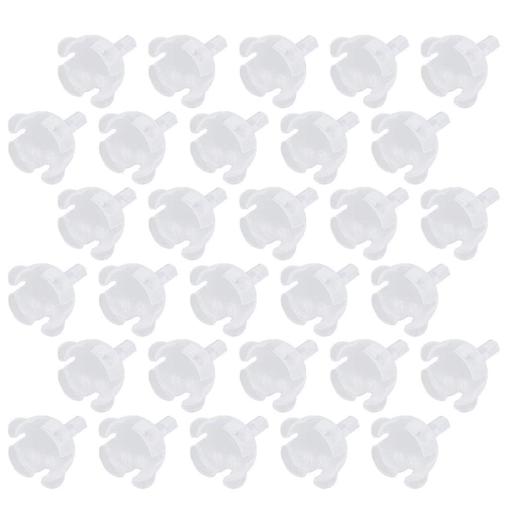 SEWACC 50 Pcs Clear Chocolate Wrappers Holder Plastic Ball Candy Flowers Packaging Case Support Rack for DIY Birthday Wedding Cupcake Liner