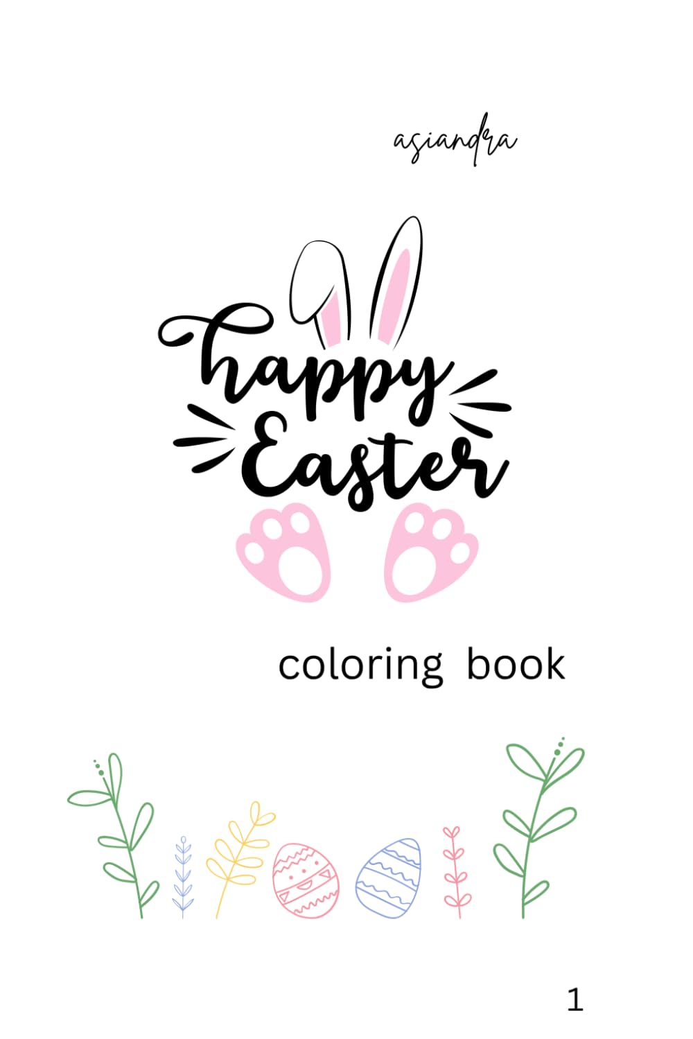 Happy Easter: coloring book