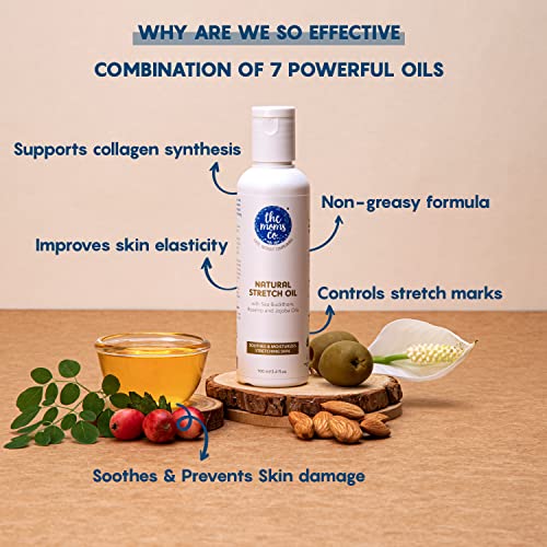 Image of The Moms Co. Dry Skin Combo Pack with Body Wash (200ml) and Stretch Oil (100ml) For Moms and Moms To Be