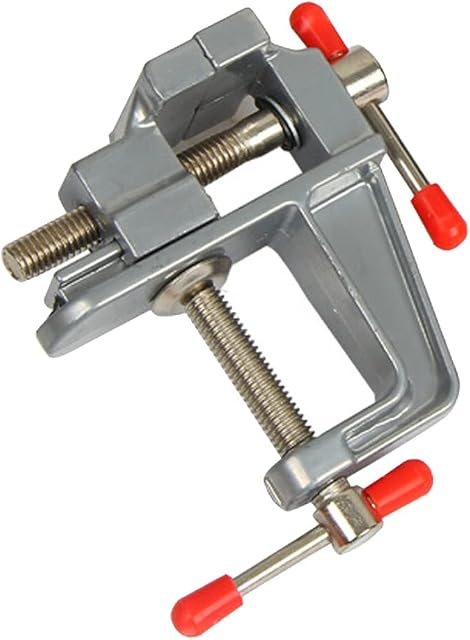 Aluminum Alloy Bench Vise Small Mini Table Clamp Vice Portable Work Bench Vise for Small Work Crafts Woodworking