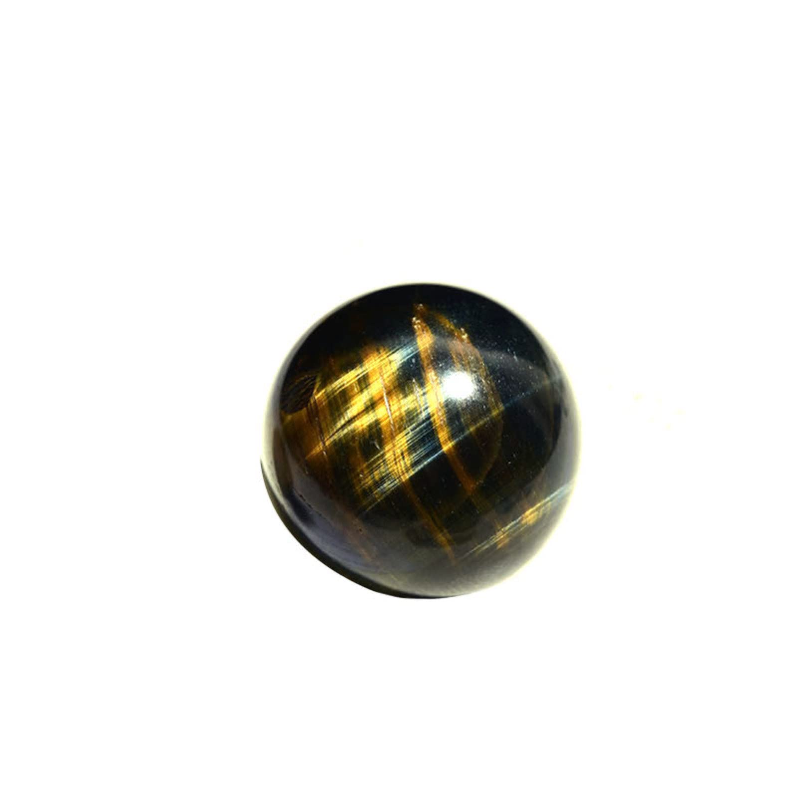 SnamicE Natural crystal rough 1pc Natural Stone Tiger Eye Ball Ornaments Polishing Crystal Sphere Statue Home Decoration Figurine Household,Tiger Eye 1pc-0.91-0.98in