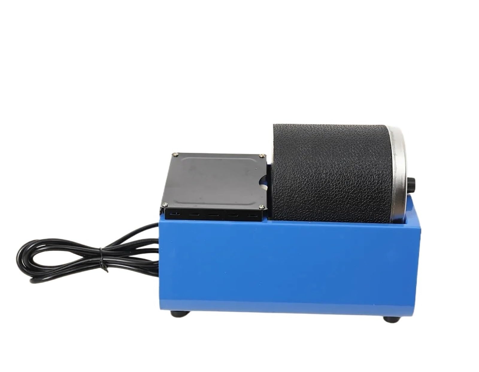 JVDDI Mini Beads Polishing Machine With Rubber Barrel Electric Rock Rotary Tumbler Kit Single Drum Jewellery Polisher Jewelry Tools