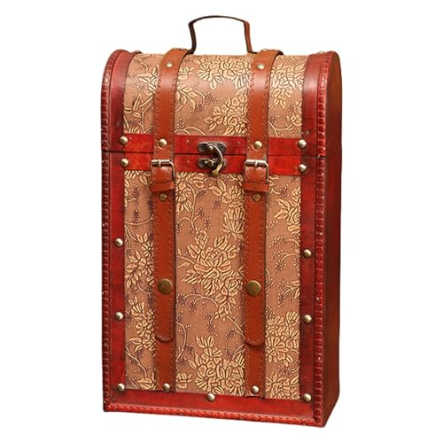 エレガントで丈夫な木製ワインホルダー、ギフトの洗練性を高めます、毎日のカジュアルな使用に適した収納ソリューション、木箱