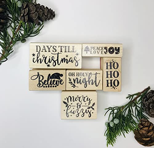 Christmas Rubber Stamp Set, Days Till Christmas Rubber Stamps #TOP7