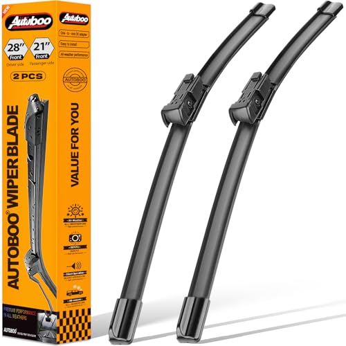Image of AUTOBOO Windshield Wiper Blade Replacement for Ford Transit-150 250 350 | Fits Transit-150 /250 /350 2015-2023, 28 inch+21 inch, 2-pack, OEM quality, all-season performance, easy install