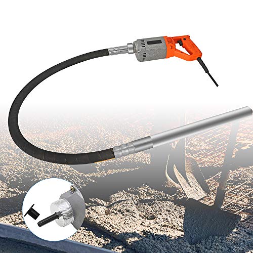 Hanchen Vibrador de Hormigón Eléctrico 1280W Hormigonera Industrial Diámetro 35mm con Manguera de 1.5/2m