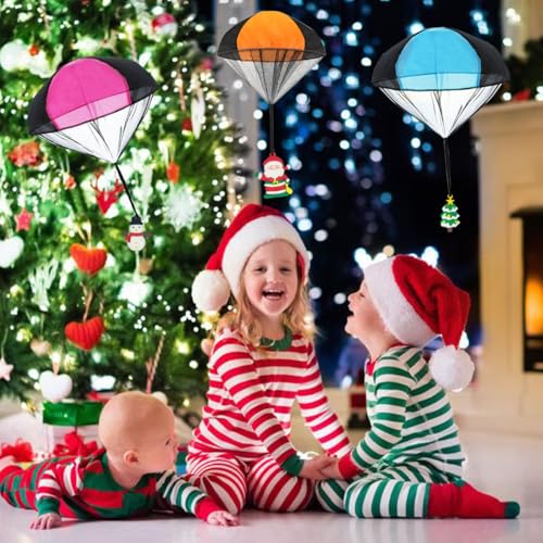 Anditoy 6 Pack Christmas Parachute Toys in Capsules Throwing Toy for Kids Boys Girls Christmas Stocking Stuffers Gifts - Thumbnail 5
