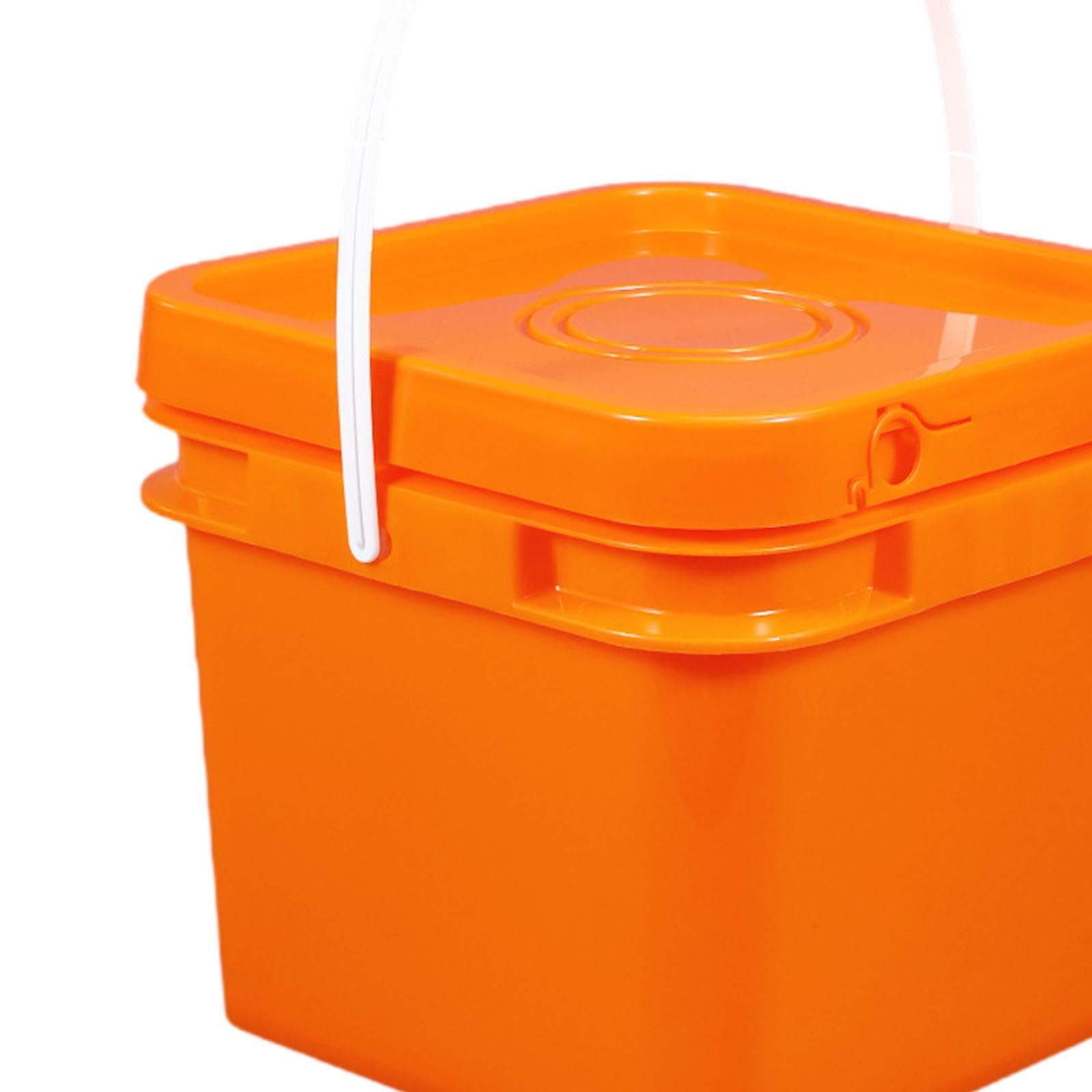 Cubo Cuadrado Resistente para Lavado de Coches, Mejoras del Hogar, Limpieza del Hogar, 13 L, 25,5 X 25,5 X 31,1 Cm, 8l 23.7x23.7x20.95cm
