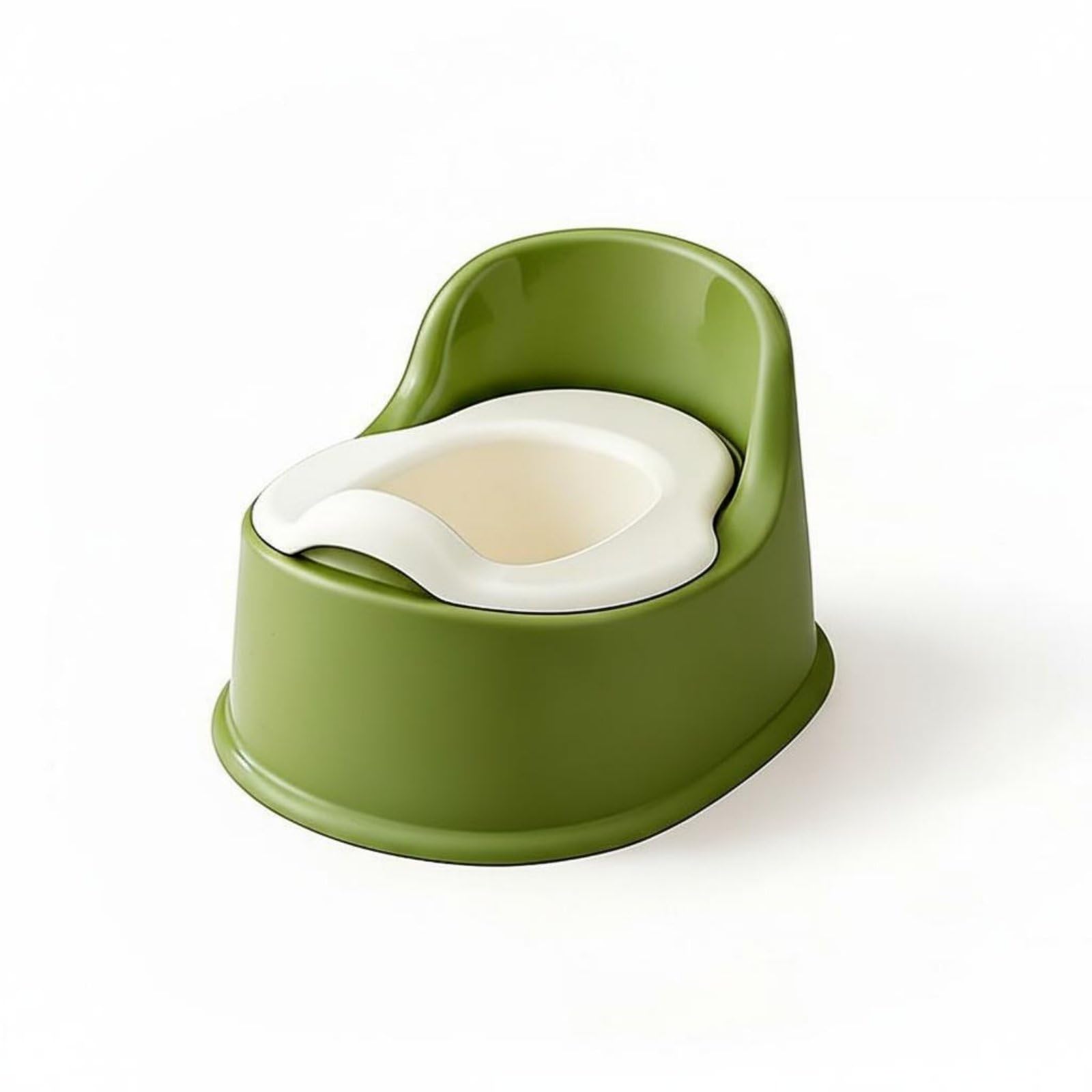 predolo Baby Potty Toilet Training Seat Child Potty Toilet Potties Chair Non-Slip for Base Toddler Infants, Childrens Kids Boys and Girls Floor Potty for Bathroom, Camping, Car, Green