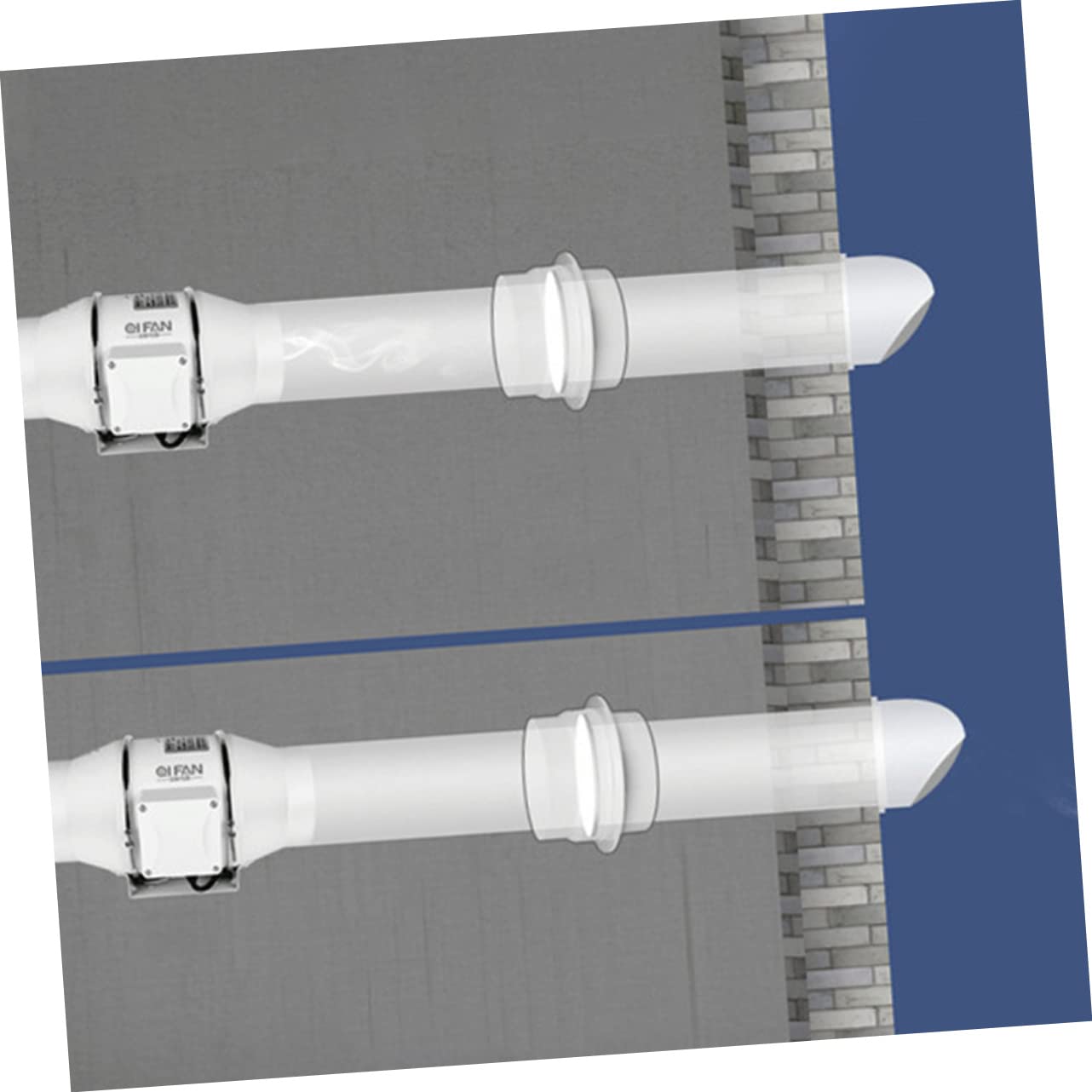 Veemoon 5stücke Duct Connector Mit Rückschlagventil Luftventil Für Einseitigen Installieren Demontieren Geeignet Für Heizungs Und Klimaanlagenventilation