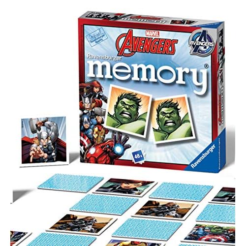 Ravensburger - Avengers Mini-Memory-Spiel, Familien-Memory-Spiel, 48 Karten, Altersempfehlung ab 3 Jahren