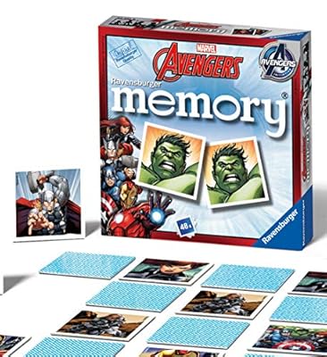 Ravensburger - Mini Memory: Avengers, Juego de Mesa, Juego de Mesa Niños 4 Años O Más, Juegos Educativos, Juegos de Memoria, 2-6 Jugadores, 48 Cartas | Ya disponible en tu tienda friki favorita! En mundofriki.es!