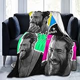 Yaman Überwurfdecke, ultraweich, Flanell-Fleece, leicht, Überwurf, Decken, warme Klimaanlage, Decke für Couch, Sofa, Bett, 203 x 152 cm