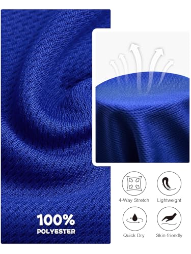 Haloumoning Boys Athletic Basketball Shorts Kids Mesh Active Quick Dry Shorts with Pockets 5-14 Years 5