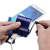 Ideale Lösung zum Aufladen Ihres Handys (nicht für iPhone oder iPad geeignet)/MP3-Player/PDAs/DVs, wenn in einem Notfall keine Stromversorgung verfügbar ist.