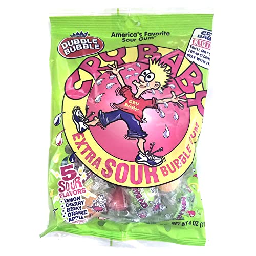 Cry Baby Extra Sour Bubble Gum Assorted Bag miniatura 3