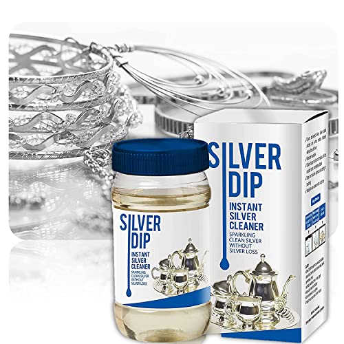 Modicare New Silver Dip Instant Silver Cleaner for Home & Kitchen Use,(Silver Cleaning Liquid Polish)-300 (Pack of 1)