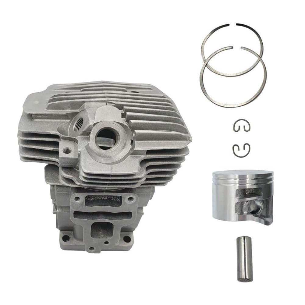Lecreatekit Kit de cilindro de repuesto para motosierra MS391 - Cilindro metálico recubierto de Nikasil con anillos de pistón, compatible con OEM 1140-020-1204/11400201204