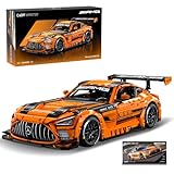 CaDA Master C64008W Mercedes-AMG GT3 Building Set,1:8 Scale – 5466 PCS Officially Licensed Supercar Model, Large Race Car Building Blocks Kit for Adults & Teens