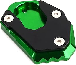 Enlargement Plate Extension Side Kickstand Motorcycle Accessories for Kawasaki ER6N ER6F Z800 Z650 Z900 RS Z800 Z1000 Z1000SX New Ninja 300 650 Ninja 1000SX ZX6R ZX10R 2017-2023 2017-2023 2024 24 025 (Green)
