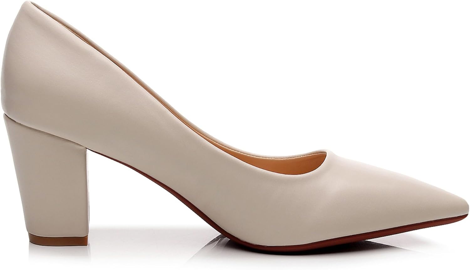 VenusCelia Women's Lewin Pump Chunky Heel Shoe - Image 3