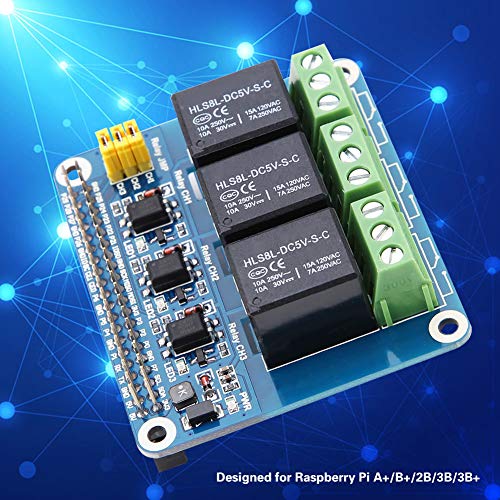 Module de relais anti-interférence 5A avec isolement optocoupleur pour carte A+/B+ - 4