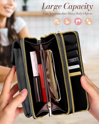Image of Miss Adola Zipper Cell Phone Purse Crossbody Bag for Women