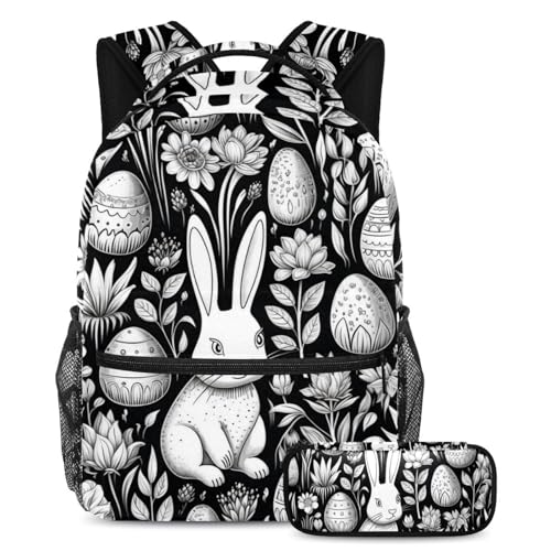 Sac à dos d'école tendance 2 pièces multicolore pour ados et enfants