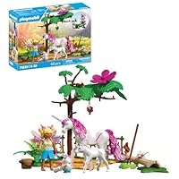 Playmobil | Magic Unicorns | Enchanting unicorn stable for mom and foal | Imaginative play set for unicorn fans | With loving accessories & figures for children aged 4 and over | 71839