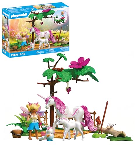 PLAYMOBIL | Magic Unicorns | Zauberhafter Einhorn-Stall für Mama und...