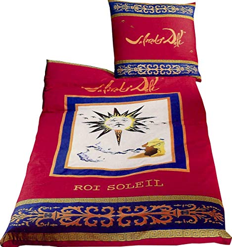 P.K. Textilien Salvador Dali Renforcé Bettwäsche 135x200cm 2 TLG. ROI du Soleil Baumwolle Cover