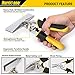 HURRICANE 6-Inch Straight Jaw Sheet Metal Hand Seamer, Bender Tool for Flattening and Bending, Pliers With Ergonomic TyreGrip Handle