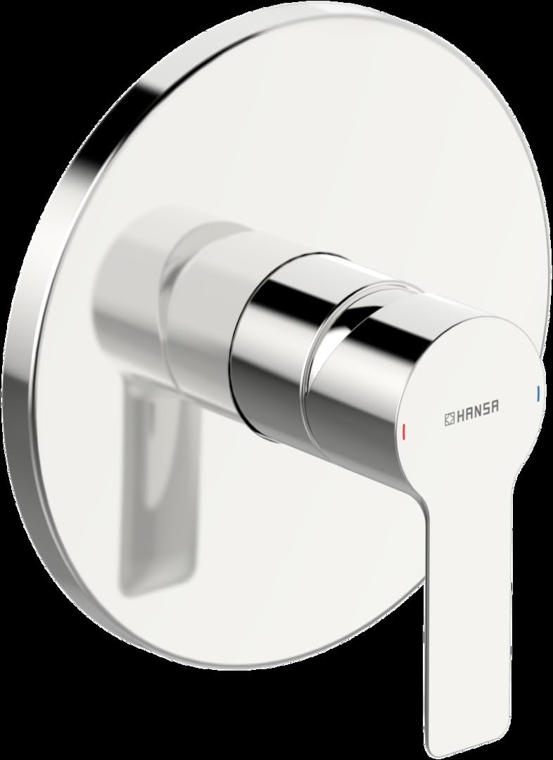 Hansa Ligna 8387 batterie chrome : solution de robinetterie encastrée pour gain de place