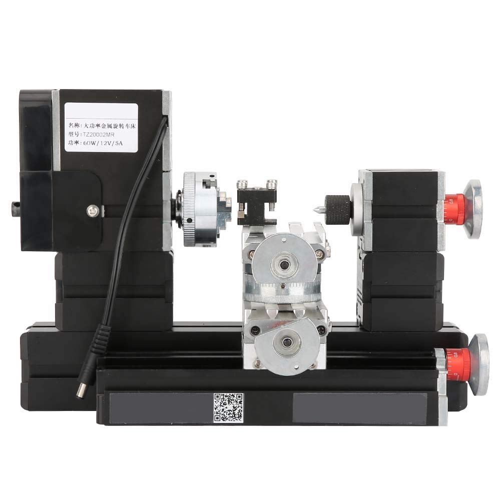 Benchtop Wood Lathe, Mini Lathe Tools Metal Lathe, Lathe Machine, Mini Milling Machine Drilling Machine Metal Lathe Machine for Model Making for Bench Drill
