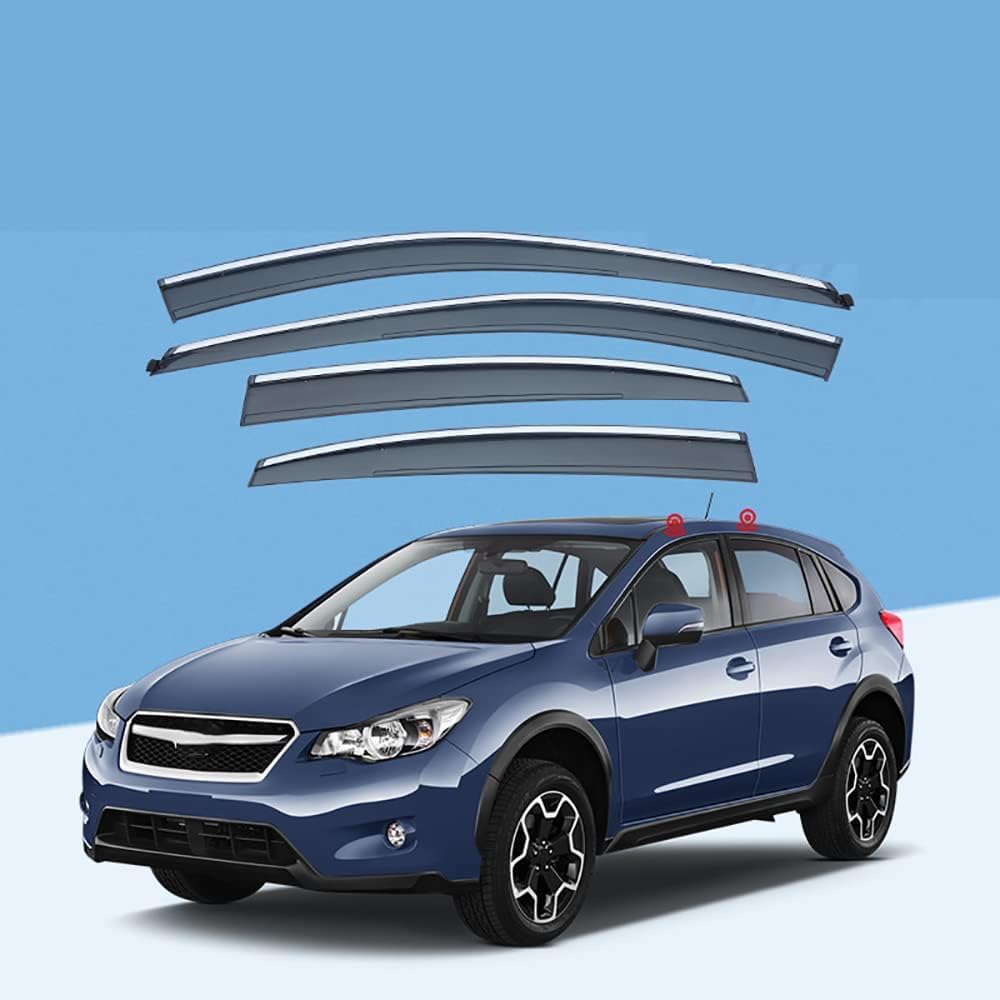 PANXUC Car Wind Deflectors for Subaru XV GP 2012-2017, Side Window Wind Rain Deflector Window Visor Sun Rain Guard Smoke Guards