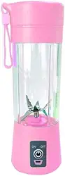 Mini Liquidificador Portátil Shake Usb 6 Laminas Recarregador Portátil Cor:Rosa