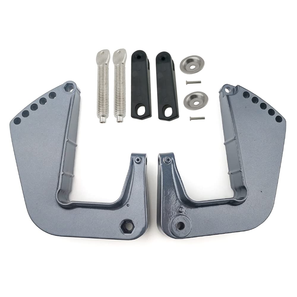 OVERSEE 6L8-G3111-01-4D, 6L8-G3112-00-4D Clamp Bracket Kit for Yamaha 4HP 5HP 6HP Outboard Engine F4 F5 F6 Model 6E0-43111, 6E0-43112