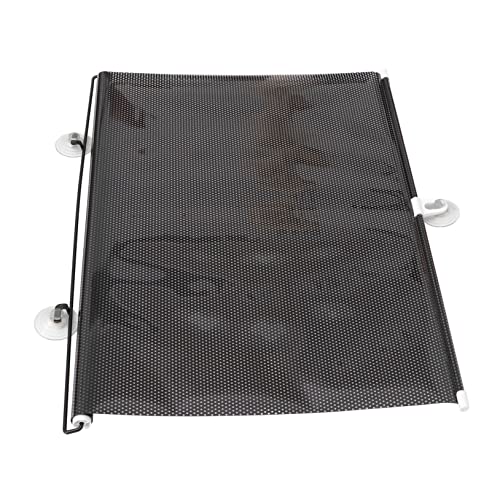 Wakauto Blackout Suction Cup Curtain, Suction Cup Sunshade Blackout Curtain Temporary Windows Portable Lightweight Drape for Home Office Car (58x125cm)