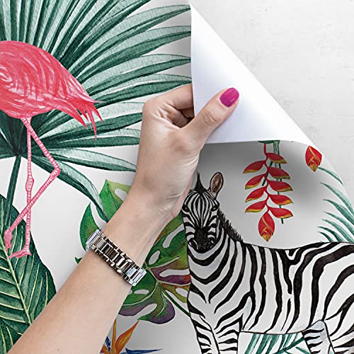 Fotomurale autoadhesiva Magic-Stick para cubrir imperfecciones de la pared con Safarizebra 4