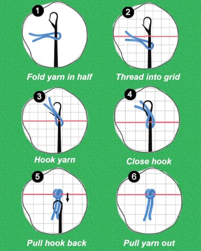 Image of Latch Hook Kits for Adults Beginners, Rug Hooking Kit 30*30cm Small Home Decor Rugs Making Kit with Crochet Tool & Precut Yarns and Coded Canvas Christmax Halloween Craft Gifts for Women Mom