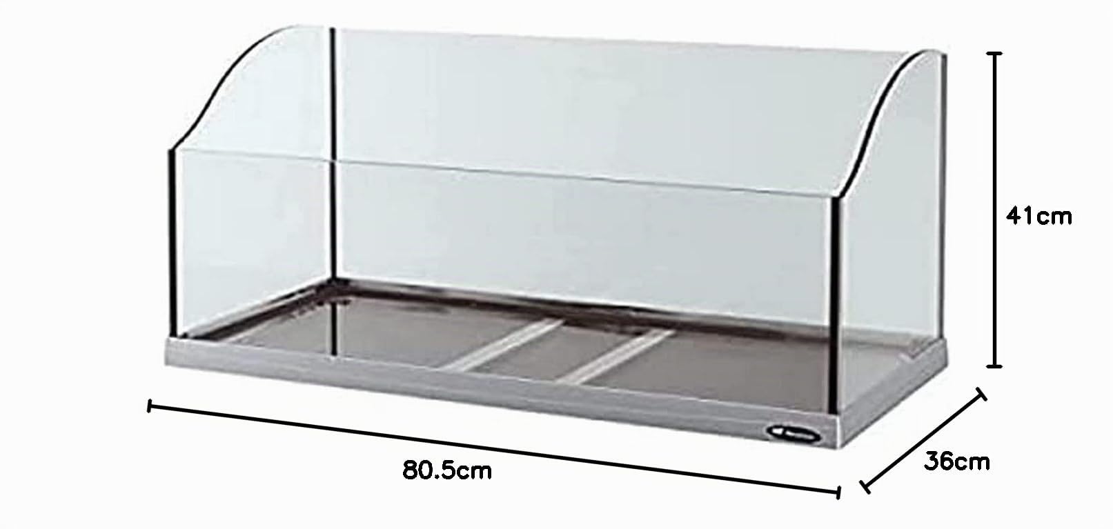 Ferplast Tartarughiera in vetro solido e robusto, vetro float e silicone che assicura la tenuta stagna, 81,5 x 36 x h 41 cm