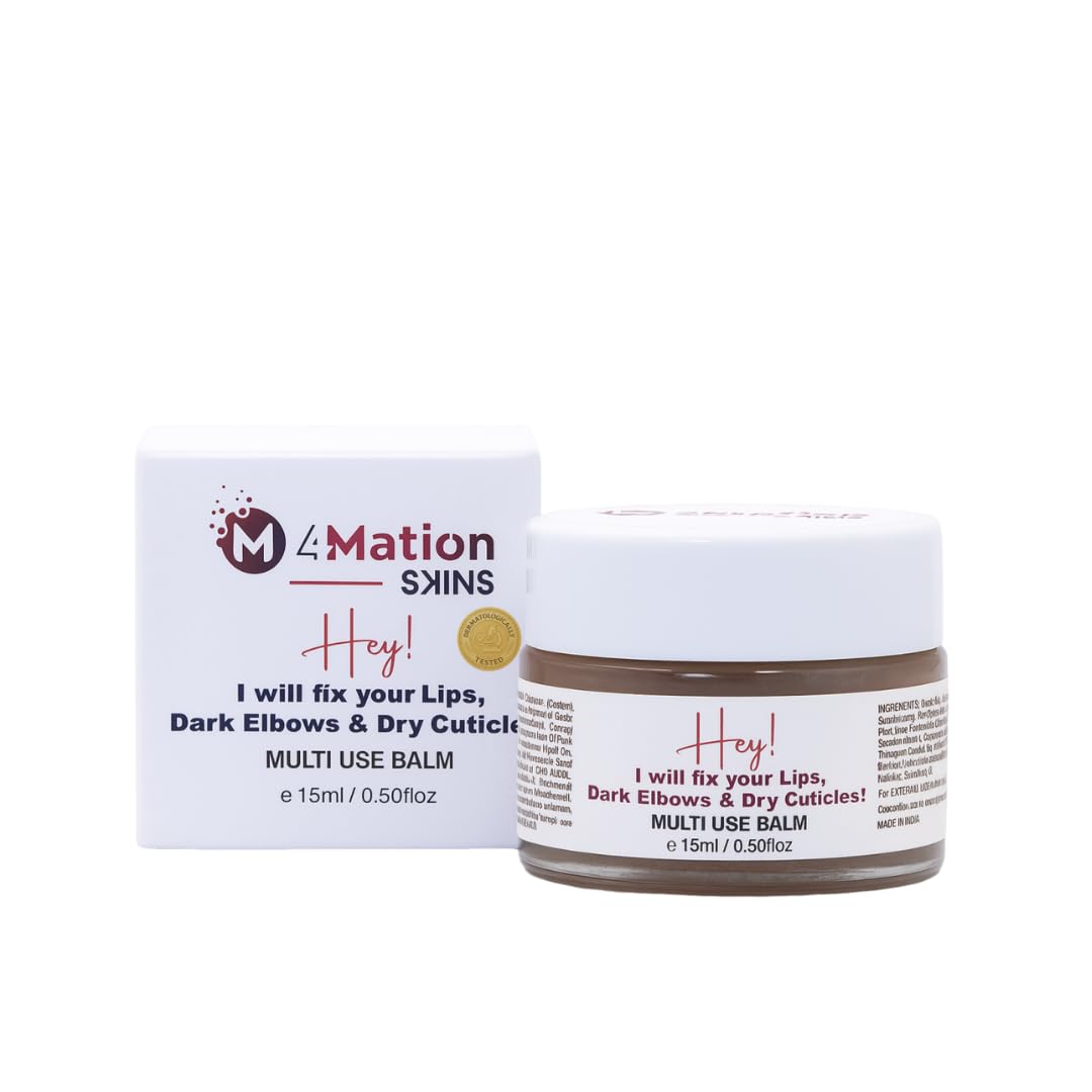 4mation Skins Multi Use Balm – Dermatologically Tested Solution for Dark Lips, dried Cuticles & Elbows | Multi Use Balm – For Lips, Elbows & Cuticles-image-30