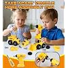 Lehoo Castle Kids Tool Bench with Electric Drill and Construction Vehicles, 2-in-1 Workbench and Toolbox for Toddlers, STEM Learning Toys for Age 3-5, Birthday Gift for Boys & Girls