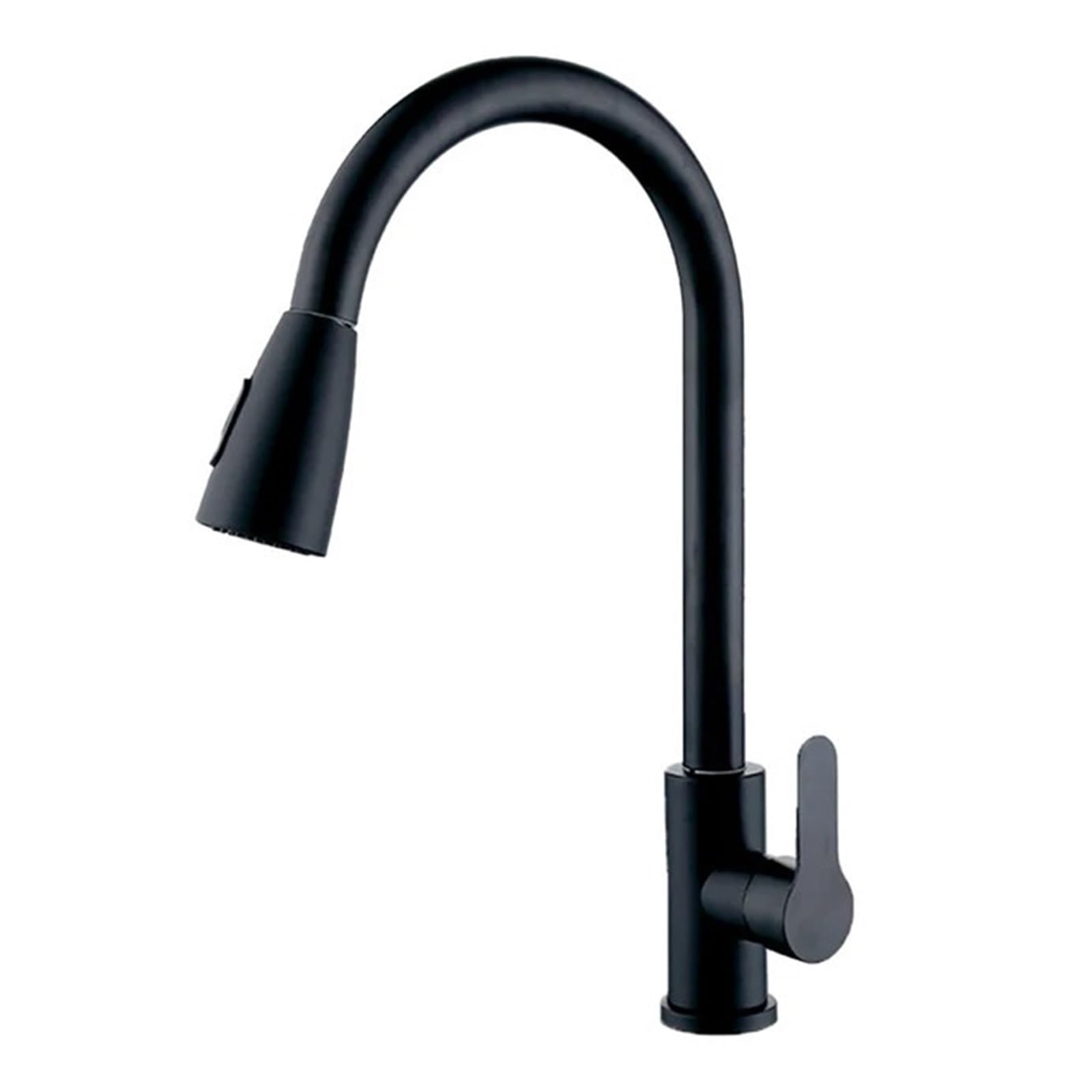 Jvddi Nero Kitchen Faucet Pull Out Sink Water Tap Single Handle Mixer Tap Rotation(Nero)