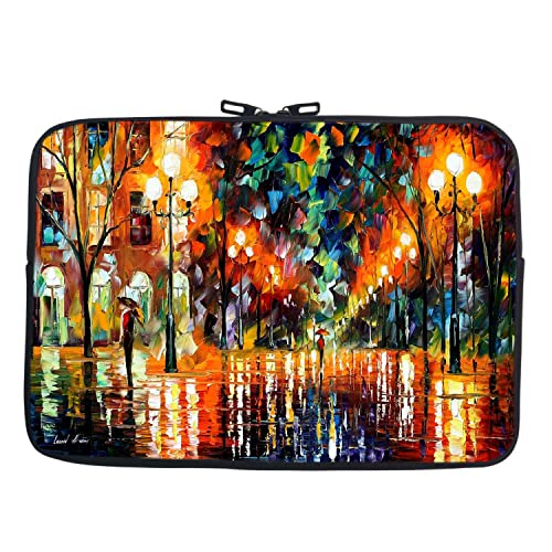 Image of TheSkinMantra Chain Laptop Sleeve Bag Compatible with Laptop /Macbooks /Chrombook /Notebook /Zbook (13.3 Inch (Chain), Colorful Street)