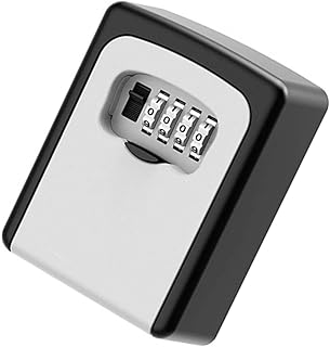 DOITOOL Box Key Lock Box Household Safes Coin Safe Portable Lock Box Wall Mount Key Box Outdoor Key Safe Wall Key Storage Box Indoor Key Lock Box House Key Lock Box Outside Key Lock Box