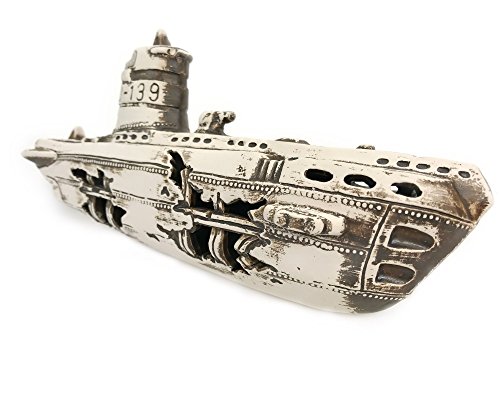 Aquarium Dekoration U-Boot 30x10x13cm Wrack Höhle Fische Terrarium Submarine