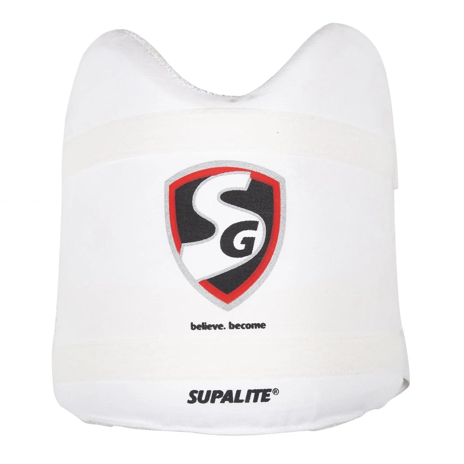 SG Supalite Cricket Chest Guard | White | Size: Mens | Chest Protector