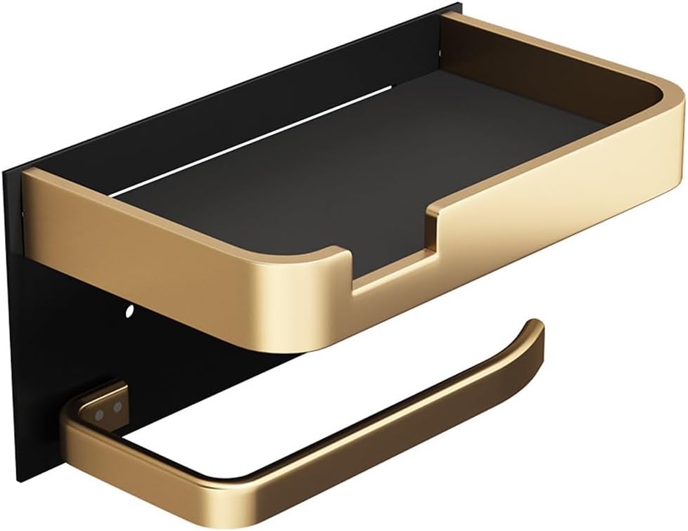 Toilet Paper Holder Stand Bathroom Tissue Soap Phone Shelf Kitchen Storage Rack