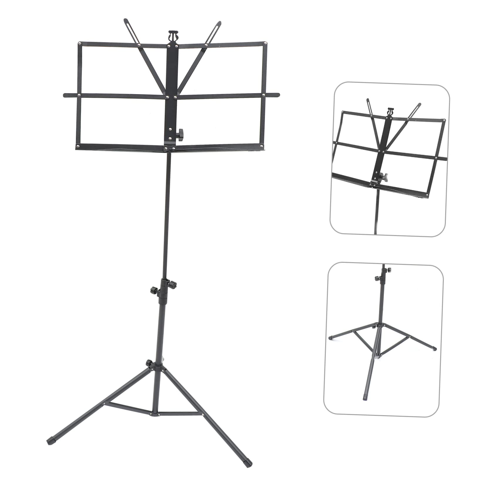 ERINGOGO 1 Set Porte-partitions Rétractable Pupitre Pliable pour Partitions Support Pliable pour Instruments de Musique Fournitures Musicales pour Performance